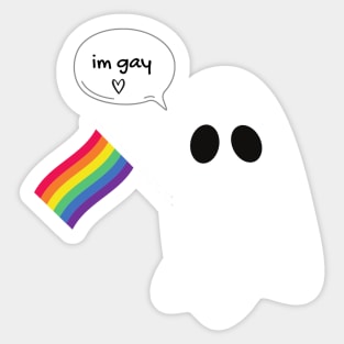 gay ghost! Sticker